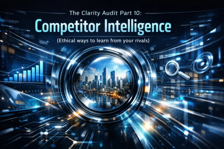 The Clarity Audit Part 10: Competitor Analysis (Ethical ways to learn from your rivals)