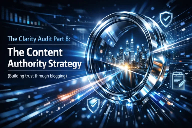 The Clarity Audit Part 8: The Content Authority Strategy (Building trust through blogging)
